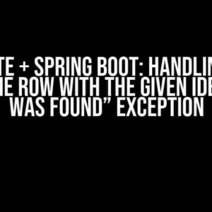 Hibernate + Spring Boot: Handling “More than one row with the given identifier was found” Exception