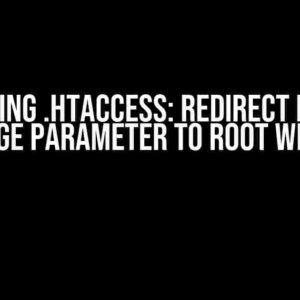 Mastering .htaccess: Redirect Default Language Parameter to Root with Ease