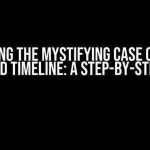 Solving the Mystifying Case of the Vanished Timeline: A Step-by-Step Guide