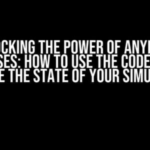 Unlocking the Power of AnyLogic Databases: How to Use the Code Type to Change the State of Your Simulation